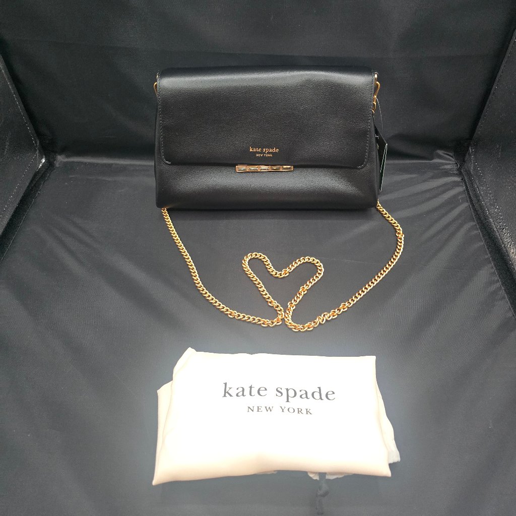 Kate Spade Grace Embellished Lock Clutch Ki498 Black